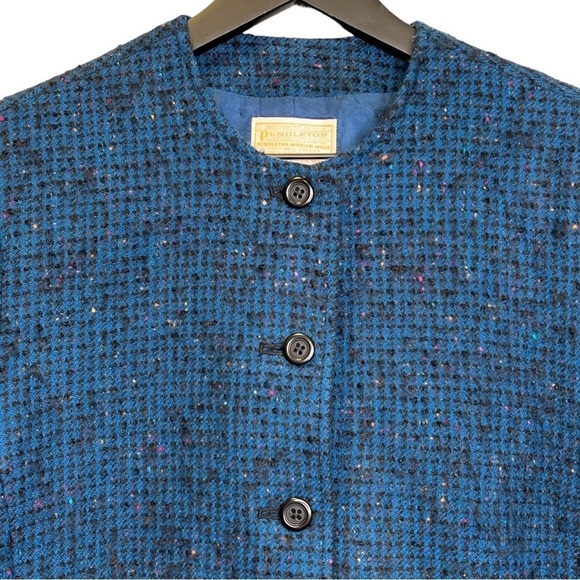 Pendleton | Vintage Blue 100% Virgin Wool Blazer Sz M/L - Picture 3 of 5